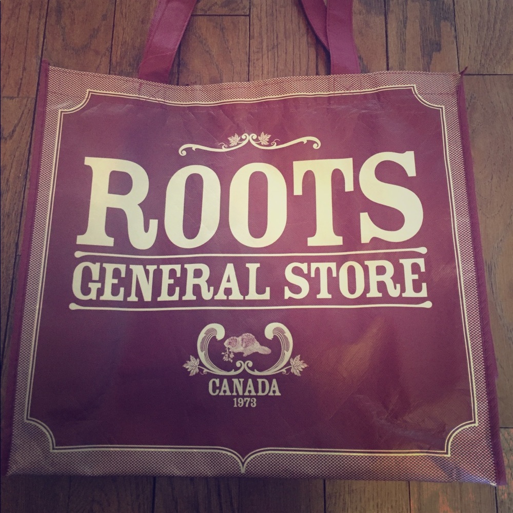 Reusable ROOTS Shopping Bag 15.5 x 14”